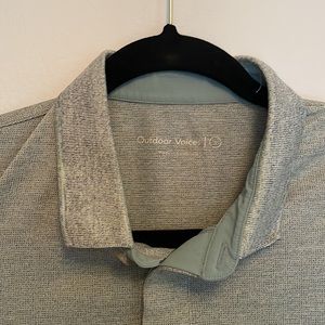 Outdoor Voices polo shirt in mint green size small